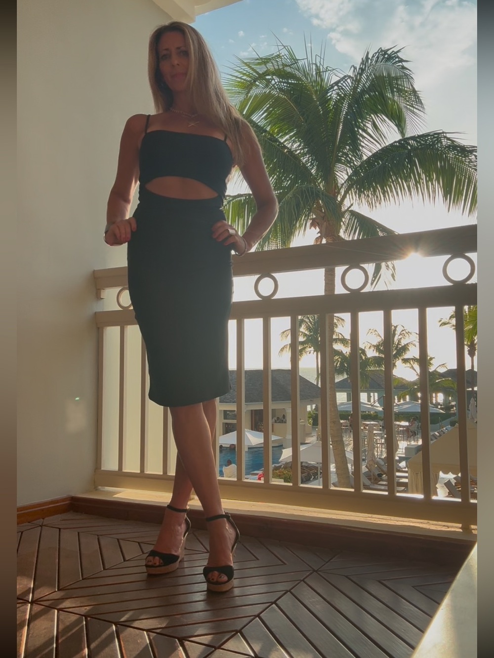 Black Women's dress body con poly spandex sexy dress